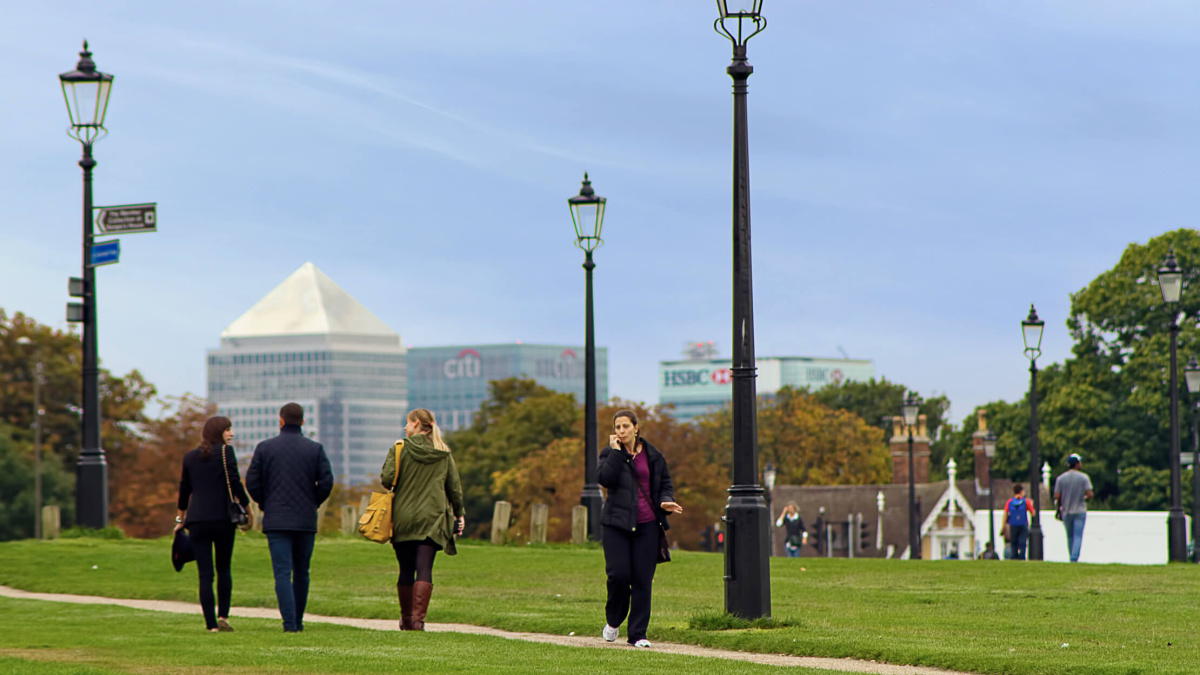 View of Canary Wharf, ©Galliard Homes.