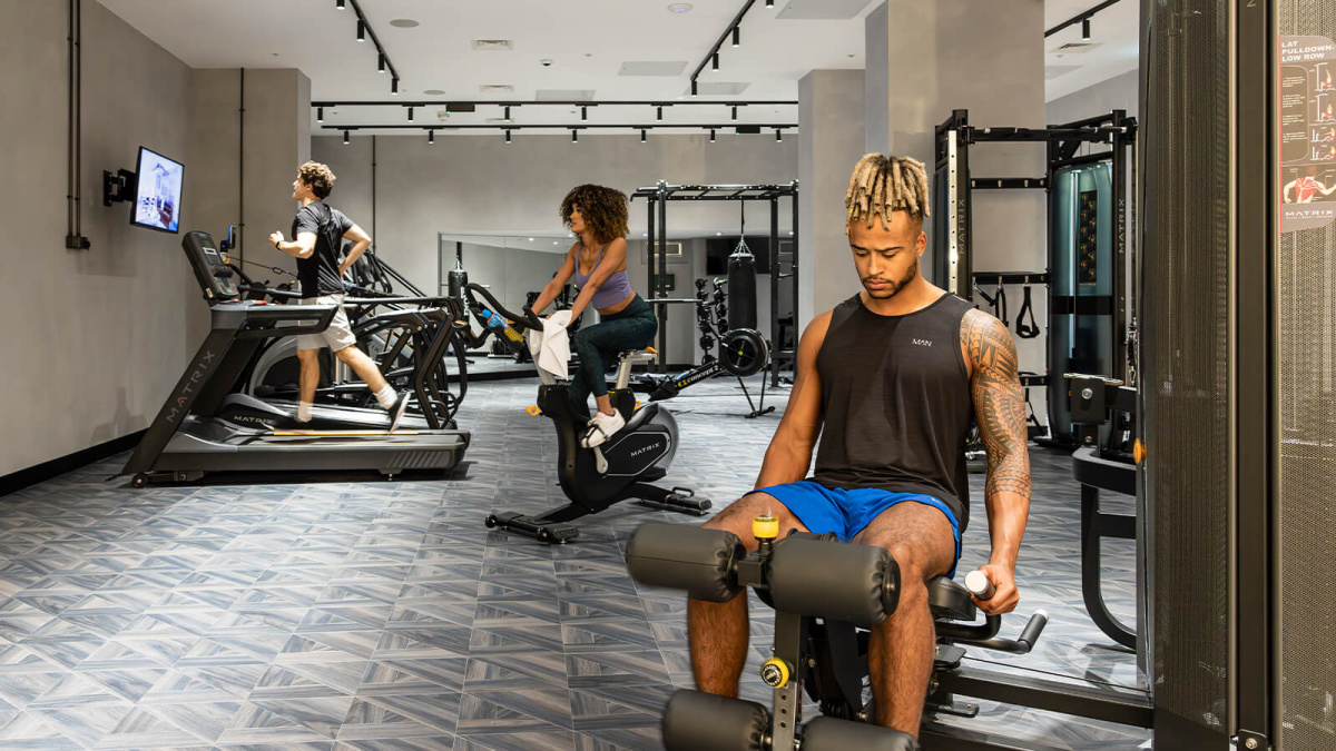Gymnasium at The Stage, ©Galliard Homes.