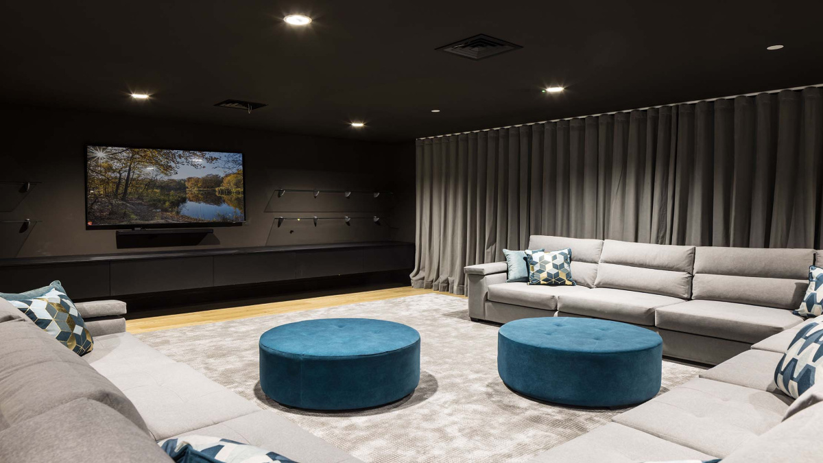 Screening room at Timber Yard, ©Galliard Homes.