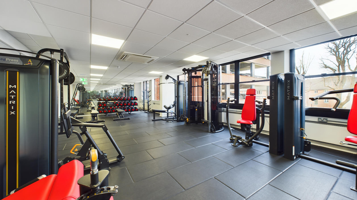 Residents gym at Newacre House