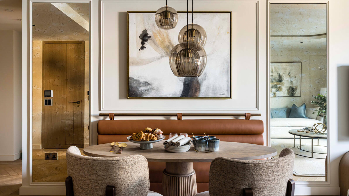 Dining area at a TCRW SOHO penthouse ©Galliard Homes.