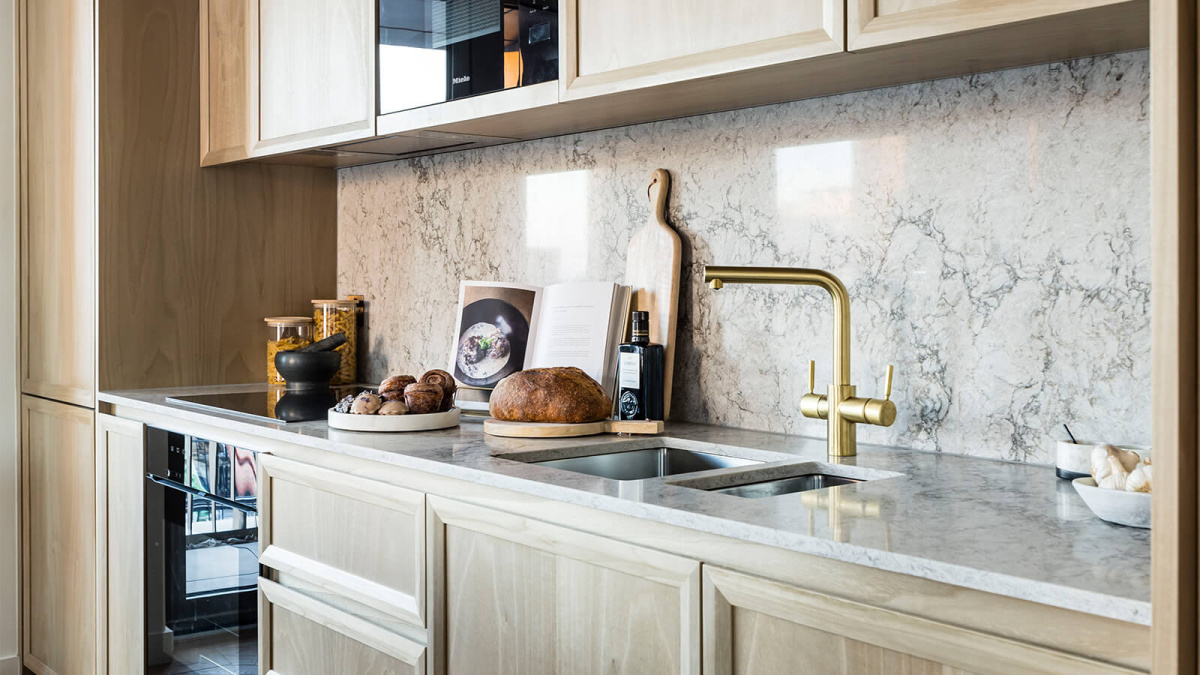 Kitchen area at a TCRW SOHO penthouse ©Galliard Homes.