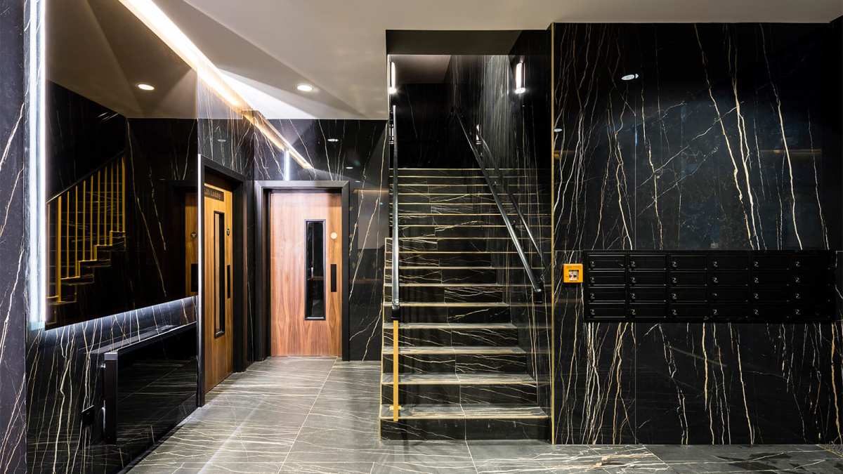 TCRW SOHO lobby ©Galliard Homes.