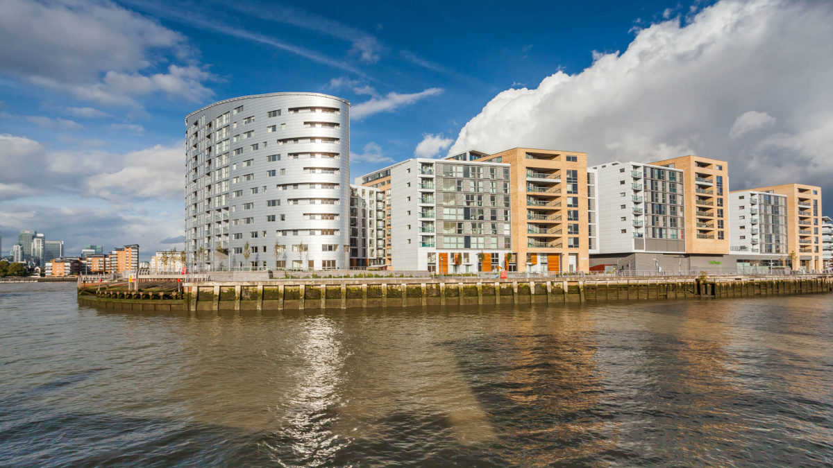 New Capital Quay exterior, ©Galliard Homes.