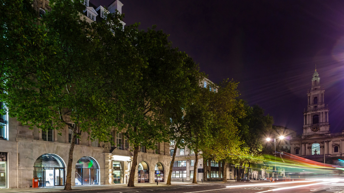 Marconi House exterior and street view, ©Galliard Homes.