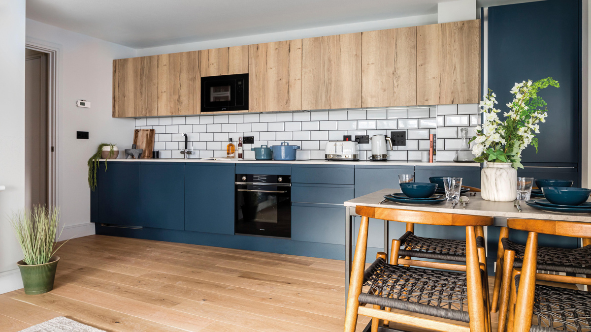 Kitchen at a Galliard Homes apartment, ©Galliard Homes.