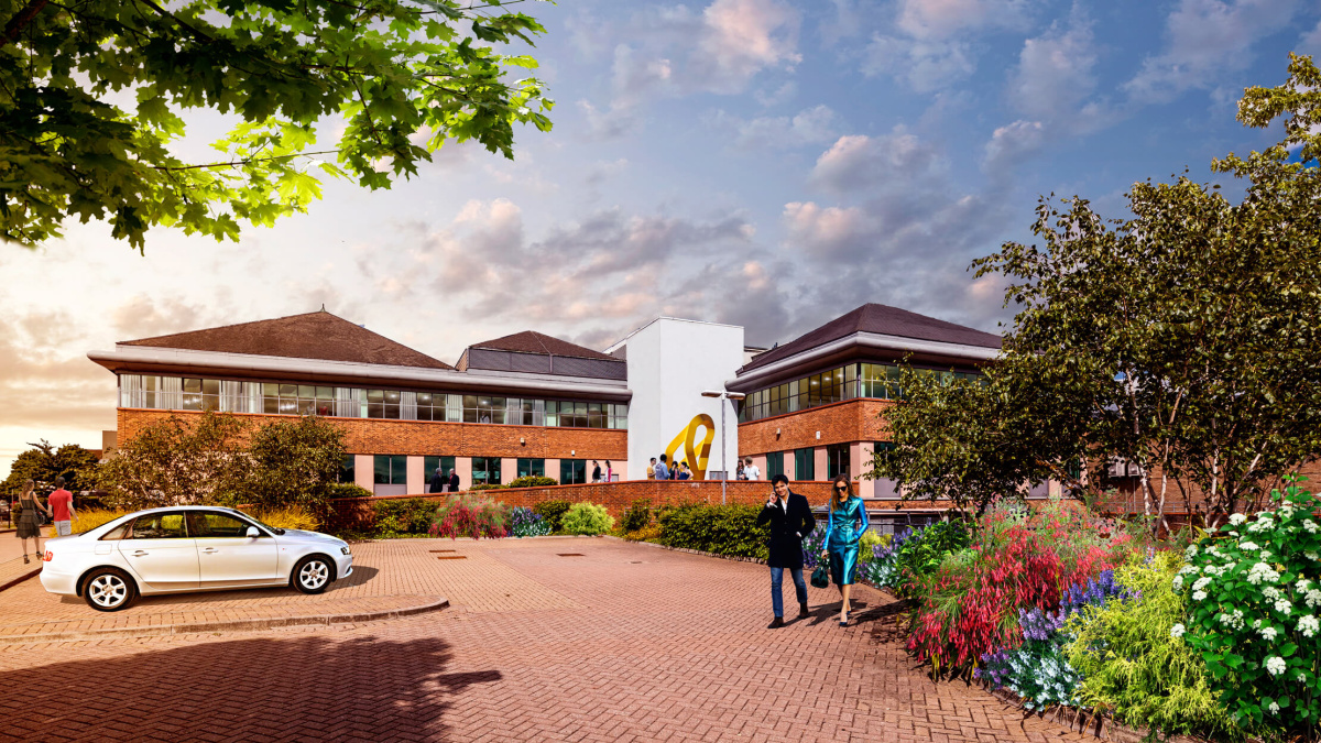 Residents’ car park at Atria, computer generated image intended for illustrative purposes only, ©Galliard Homes.