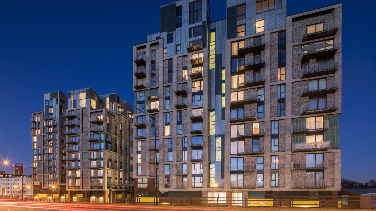 Royal Gateway exterior, ©Galliard Homes.