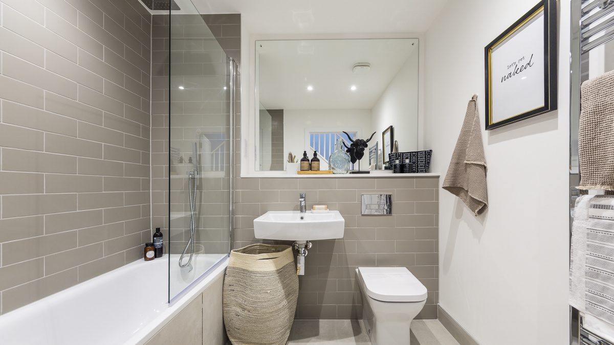 Bathroom at Brooks Dye Works, ©Acorn Property Group.