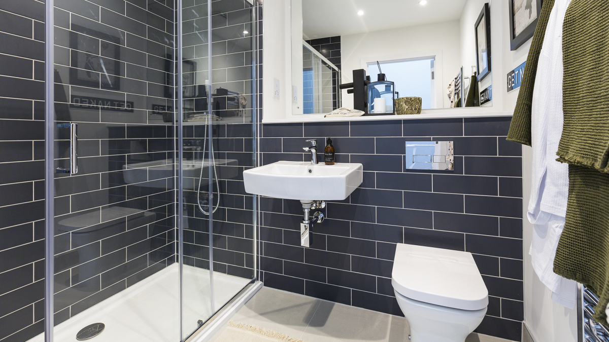 Shower room at Brooks Dye Works, ©Acorn Property Group.