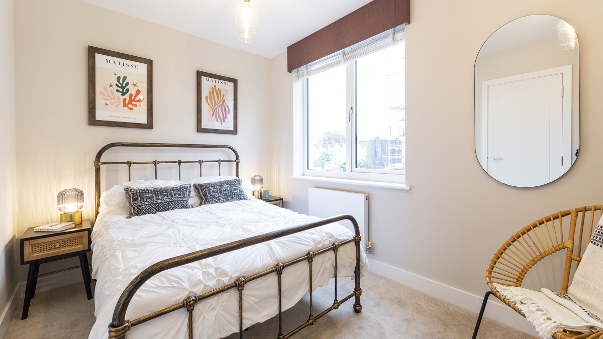 Bedroom at Brooks Dye Works, ©Acorn Property Group.