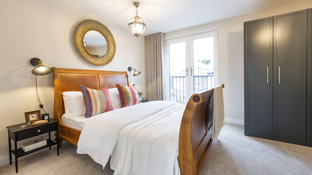 Bedroom at Brooks Dye Works, ©Acorn Property Group.