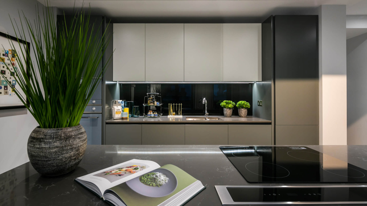 Kitchen area at Hanway Gardens, ©Galliard Homes.