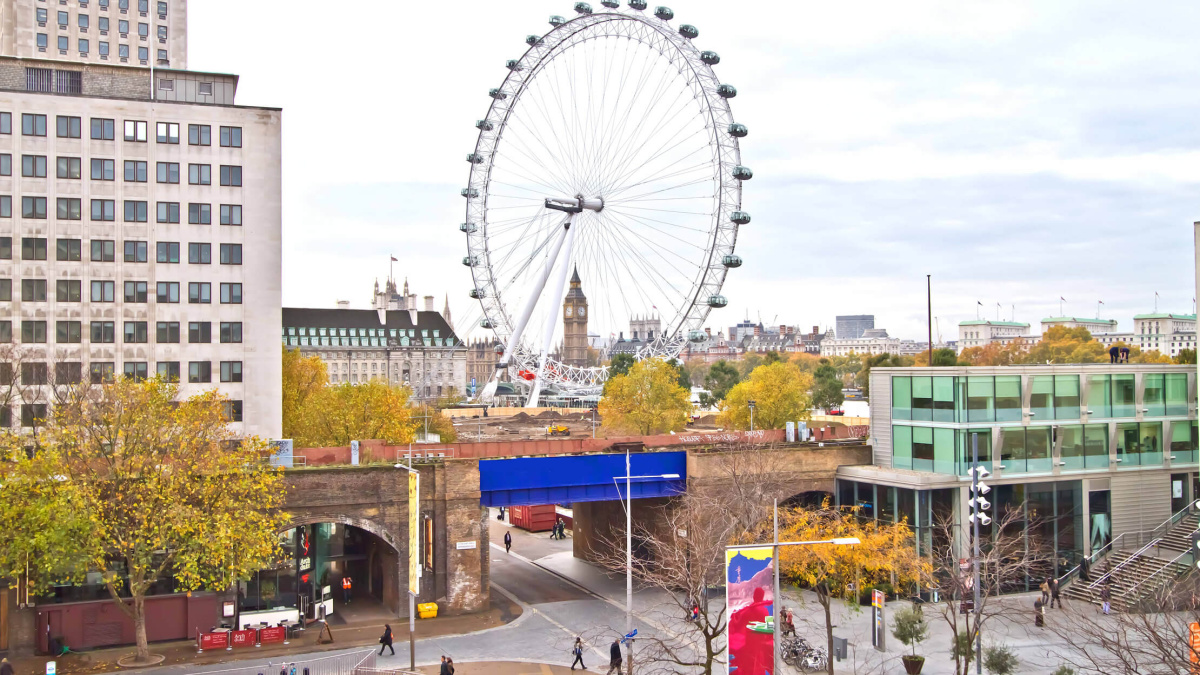 View of the London Eye, ©Galliard Homes.