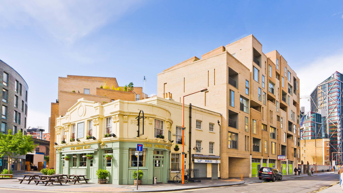 Bear Lane view from Great Suffolk Street, ©Galliard Homes.