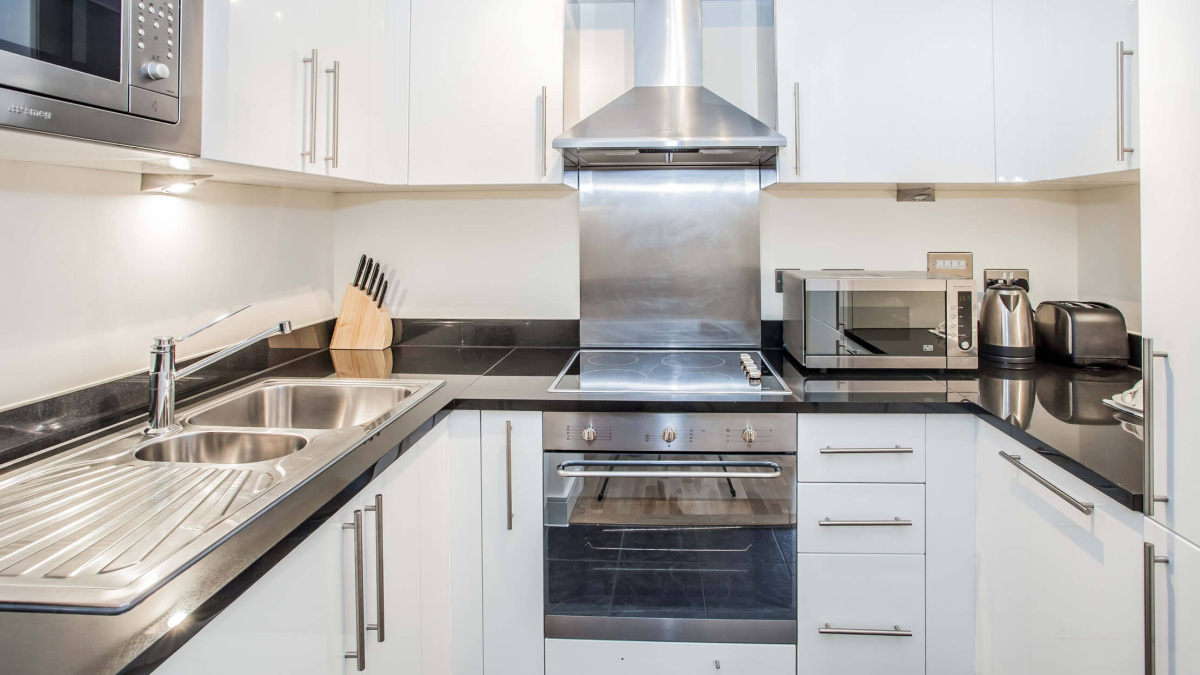 Kitchen at Bear Lane, ©Galliard Homes.