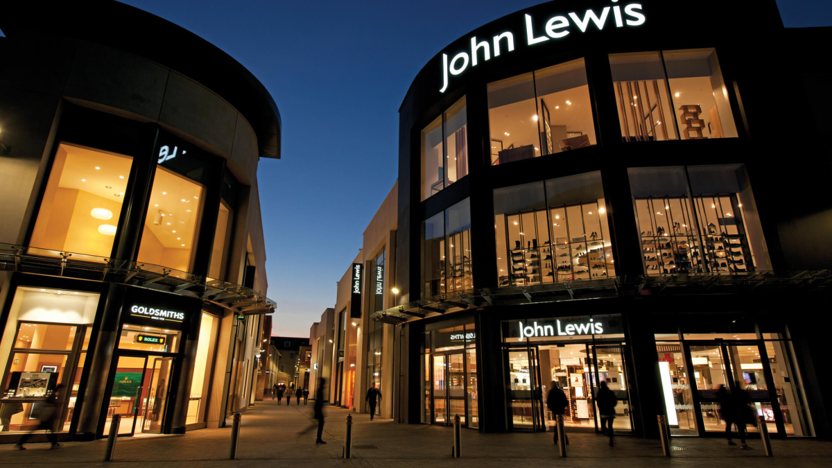 John Lewis department store at Bond Street, Chelmsford, ©Galliard Homes.