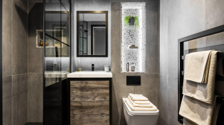 Shower room at The Stage ©Galliard Homes