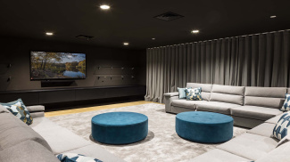 Screening room at Timber Yard, ©Galliard Homes.