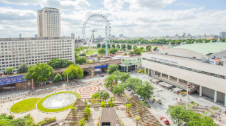 View of South Bank and the London Eye, ©Galliard Homes.