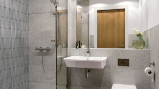 Bathroom at Park Central, computer generated image intended for illustrative purposes only, ©Galliard Homes.