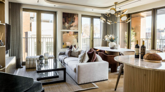 Living and dining area at a TCRW SOHO penthouse ©Galliard Homes.