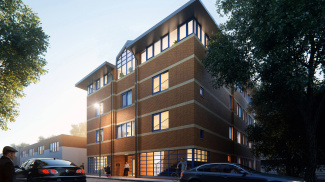 Craneshaw House exterior, computer generated image intended for illustrative purposes only, ©Galliard Homes.