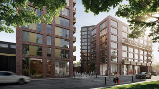 Park Avenue Place exterior, computer generated image intended for illustrative use only, ©Galliard Homes.