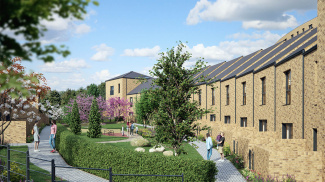 Belgrave Village exterior, computer generated image intended for illustrative use only, ©Wavensmere