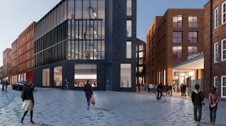 St Paul's Quarter exterior view, computer-generated image intended for illustrative purposes only, ©Galliard Homes