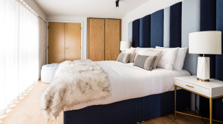 Bedroom area, block 151, Newham’s Yard at Tower Bridge Road; ©Acorn Property Group.
