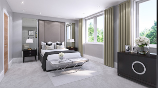 Bedroom at Station House, computer generated image intended for illustrative purposes only, ©Acorn Property Group.