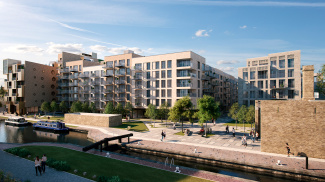 Wickside exterior, computer generated image intended for illustrative purposes only, ©Galliard Homes.