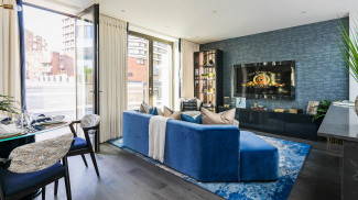 Open-plan living and dining area at Hanway Gardens, ©Galliard Homes.
