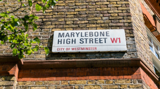 Marylebone High Street sign, ©Galliard Homes.