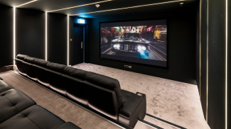 Residents’ cinema room at Harbour Central, ©Galliard Homes.