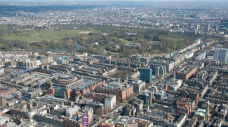 Aerial view of Jerome House and Marylebone, ©Galliard Homes.