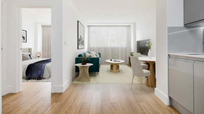 Big Savings at Papermill House, Romford A spacious, open-plan kitchen, dining and living area at Papermill House in Romford.