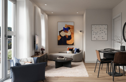 CGI interior of Merchants Yard, a property for sale in Ipswich