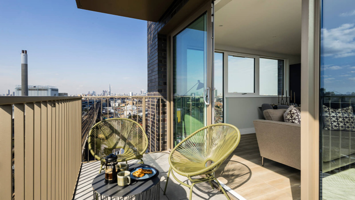 Balcony at Neptune Wharf, ©Galliard Homes