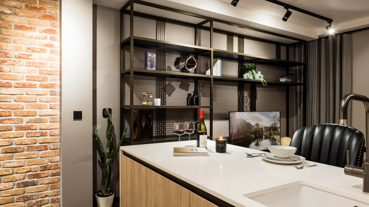 Open-plan living and dining area at The Stage ©Galliard Homes.
