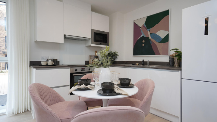 Kitchen area at Belgrave Village, ©Wavensmere