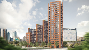Orchard Wharf exterior ©Galliard Homes.
