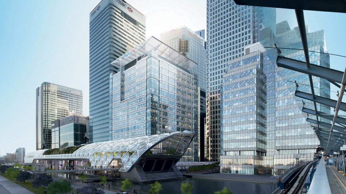Canary Wharf Crossrail station Canary Wharf, business, London Docklands