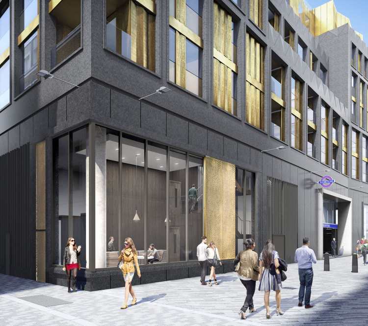 TCRW SOHO exterior, computer generated image intended for illustrative purposes only, ©Galliard Homes. TCRW SOHO exterior, computer generated image intended for illustrative purposes only, ©Galliard Homes.