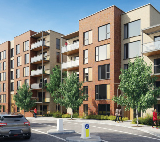 Silver Works exterior, computer generated image intended for illustrative purposes only, ©Galliard Homes. Silver Works exterior, computer generated image intended for illustrative purposes only, ©Galliard Homes.
