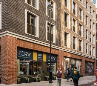 Exterior at TCRW SOHO ©Galliard Homes. Exterior at TCRW SOHO ©Galliard Homes.