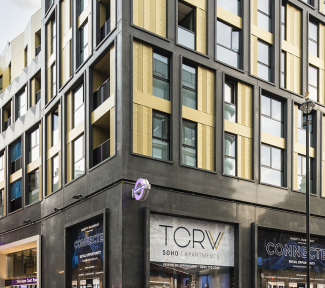 TCRW SOHO exterior ©Galliard Homes. TCRW SOHO exterior ©Galliard Homes.