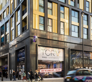 Exterior at TCRW SOHO ©Galliard Homes. Exterior at TCRW SOHO ©Galliard Homes.