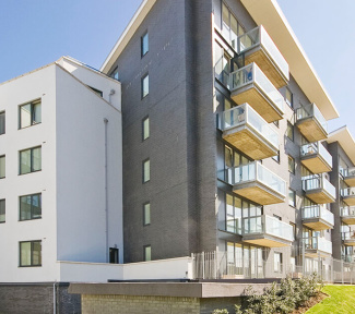 The Drayton Park Apartments exterior, ©Galliard Homes.